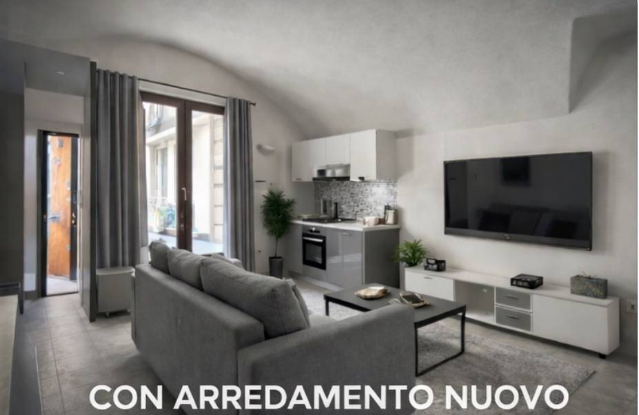# **PIÙ SPAZIO, MENO SPESE. IL MONOLOCALE CHE CONVIENE OGGI E ANCHE DOMANI.**
## **Ampio monolocale indipendente di circa 55 mq nel centro di Brembate Sopra**