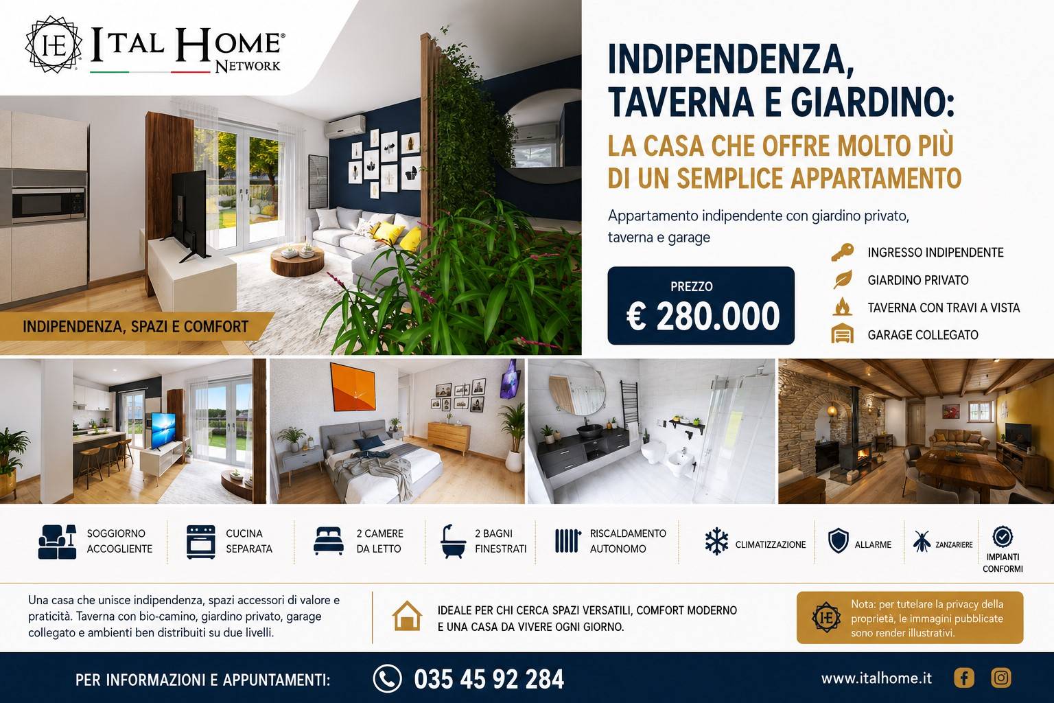 Ingresso indipendente, giardino privato, taverna 