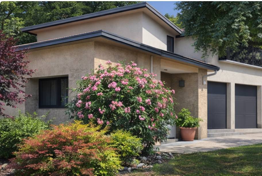 villa di testa di circa 200 mq, giardino privato e box doppio